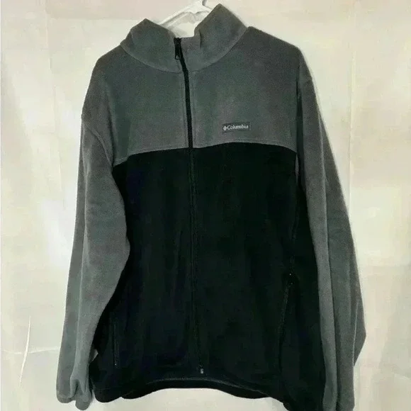 Mens size 2XL Columbia color block fleece jacket, #F584 - Picture 3 of 5